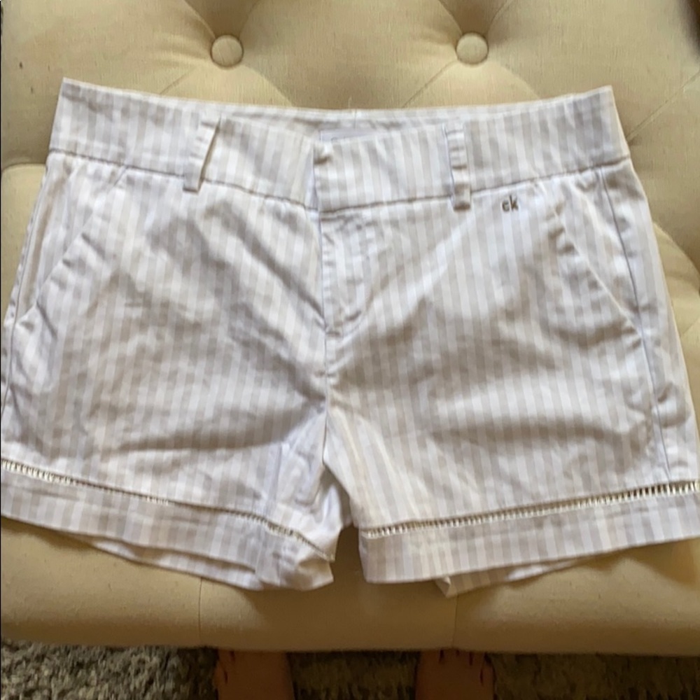 Calvin Klein white shorts